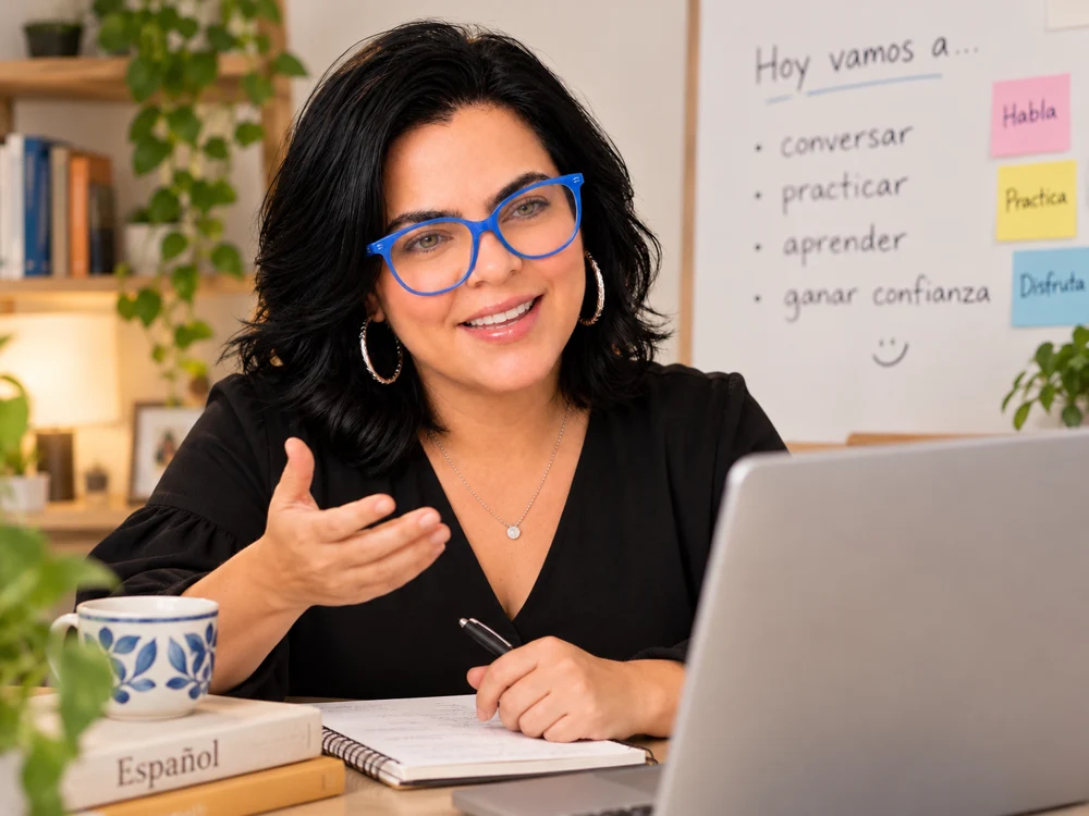 Luna enseñando español online
